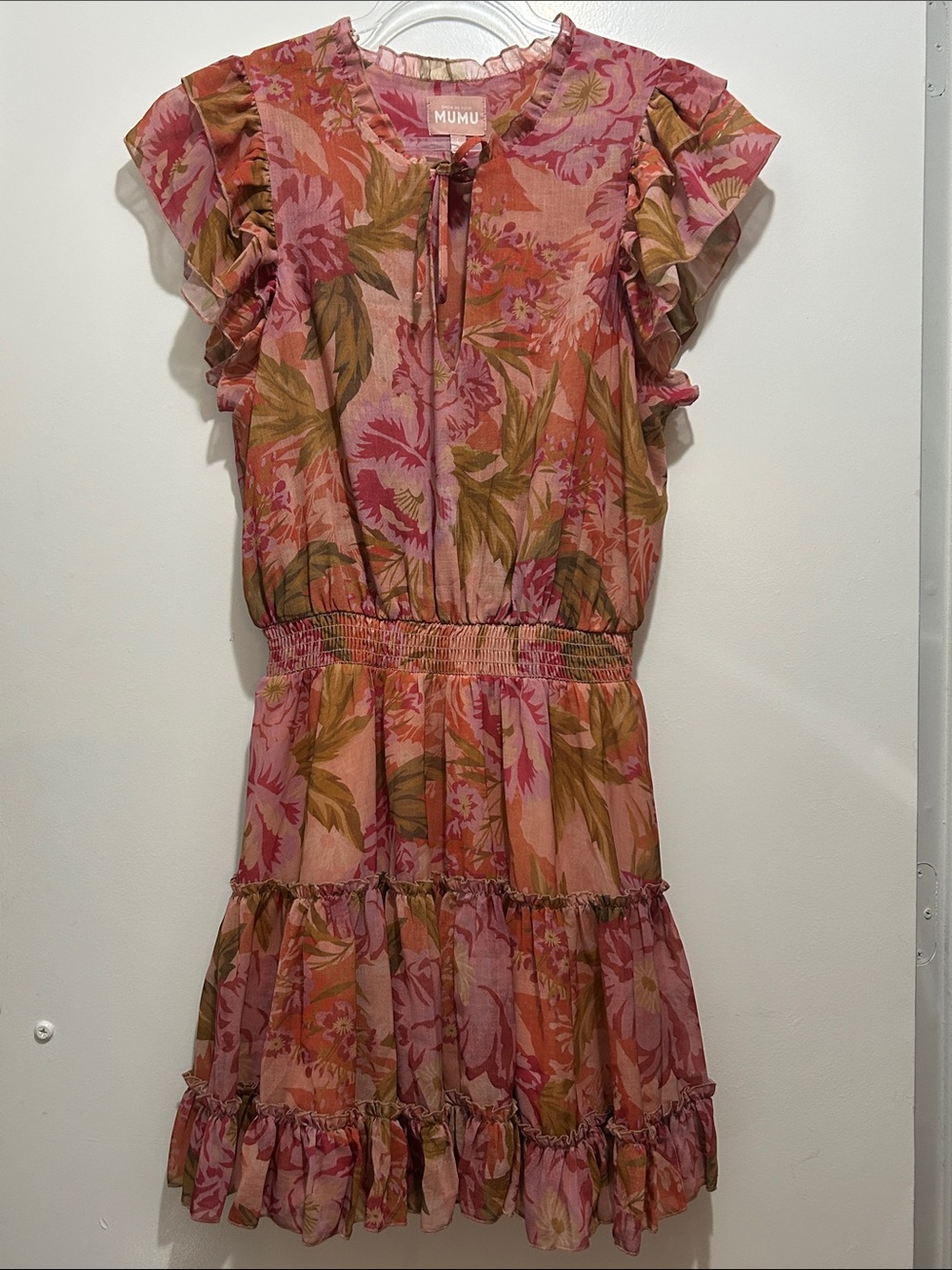 Show Me Your MuMu Wild Dreams Floral Boho Mini Dress Size Large